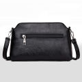 New Casual mama Messenger Bags Crossbody PU Leather Black Handbags for Women Small Shoulder Bag Purse. 
