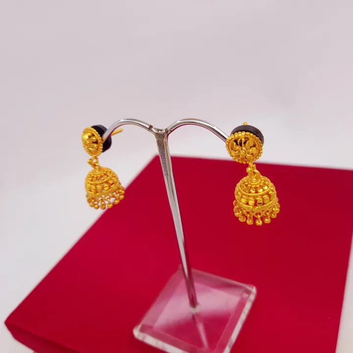 Gold%20Plated%20Pinjara/%20Pinjada%20Earring%20Small%20Jhumka%20For%20Girls%20And%20Women%20-%20Image%202