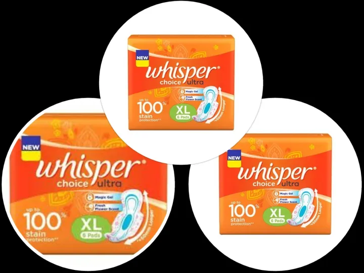 Whisper%20Choice%20Ultra%20Xl%20Sanitary%20Pads%20-%206%20Pieces%20Pack%20of%203%20-%20Image%202