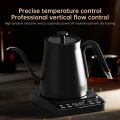 27oz Gooseneck Electric Kettle for Coffee Tea Boiling Water One Click 92℃ Temperature Auto Shut Off Digital Display Touchscreen 304 Stainless Steel Hot Water Boiler with Handle and Transprant Lid. 