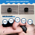 (COKP) 50 Pcs Black Earbuds Earpiece In Ear Buds Tip Cover Replacement. 