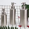 Multipurpose Cylindrical Countertop Sink Soap Dispenser 250ml/350ml/550ml Manually Pressing Emulsion Bottle Stainless Steel High Quality Liquid Soap Bottle Hand Sanitizer. 