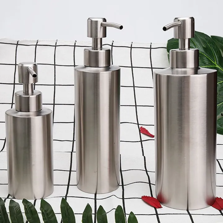 Multipurpose%20Cylindrical%20Countertop%20Sink%20Soap%20Dispenser%20250ml/350ml/550ml%20Manually%20Pressing%20Emulsion%20Bottle%20Stainless%20Steel%20High%20Quality%20Liquid%20Soap%20Bottle%20Hand%20Sanitizer%20-%20Image%206