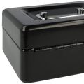 Locking Metal Cash Box with Removable Coin Tray and Key Lock 150X120X8mm. 