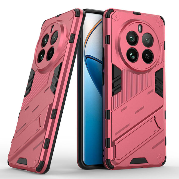 For Realme 12 Pro Plus 5G Case Camera Protection Back Cover Bumper With Kickstand Phone Stand Hardcase