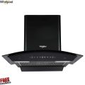 Whirlpool 60cm 1200 m3/hr Filter less Auto-Clean Kitchen Chimney  (CGFL 604 HAC BK HOOD, Touch + Gesture Control, Black). 