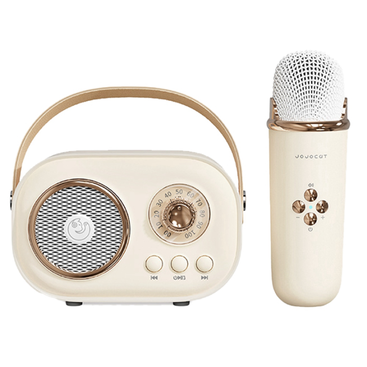 JOJOCAT Wireless Bluetooth Audio Portable Amplifier Home KTV Microphone Children'S Karaoke Small Microphone Speaker Durable