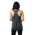 Grey  Nylon Back Criss Cross Design Yoga Sports Sendo For Women. 