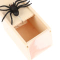 Wooden Prank Trick Practical Joke Home Office Scare Toy Box Gag Spider Kid Parents Friend Funny Play Joke Gift Surprising Box. 