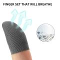 Finger Sleeves For Gaming Mobile Game Contact Screen Finger Cot Smooth Thin Anti-Sweat For Mobile Games(6 Pcs). 