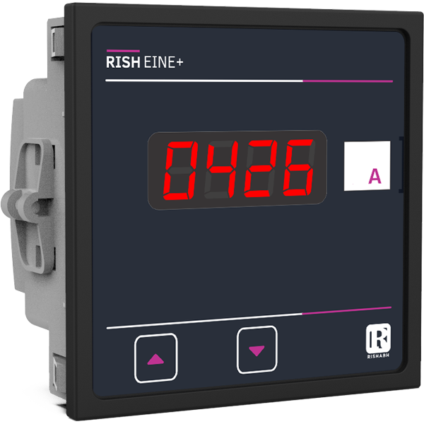 Rish Eine+ A: Rishabh DC Ammeter (Digital Panel Meter) 0- 400 A  Input Current: 4- 20 mA