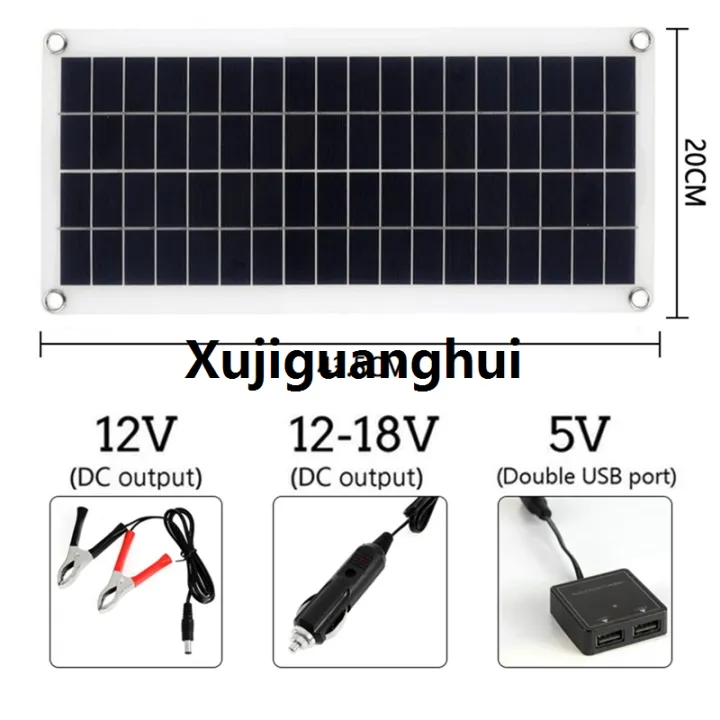 Xujiguanghui%2015W%20Solar%20Panel%2012-18V%20Solar%20Cell%20Solar%20Panel%20for%20Phone%20RV%20Car%20MP3%20PAD%20Charger%20Outdoor%20Battery%20Supply%20A%20-%20Image%207