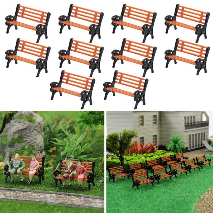 10Pcs%20Model%20Train%20HO%20N%20O%20Scale%201:75%20Bench%20Chair%20Model%20Settee%20Street%20Park%20Layout%20Plastic%20Crafts,Garden/Railway%20Layout%20-%20Image%207