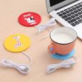 Electric Heated Coaster, Beverage Warmer, Silicone Warmer, Silicone Warmer, Cartoon Cup Warmer, Hot Drink Pad, Silicone Tea Coffee Warmer. 