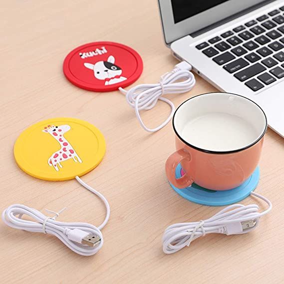 Electric Heated Coaster, Beverage Warmer, Silicone Warmer, Silicone Warmer, Cartoon Cup Warmer, Hot Drink Pad, Silicone Tea Coffee Warmer