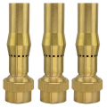 3pcs 3/4 Inch Brass Foam Jet Fountain Nozzles Garden Landscape Fountain Adjustable Multi- Nozzle Garden Pond. 