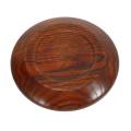 FORIDE 2X Tableware Household Smooth Wooden Bread Dish Tray Kitchen Utensils Seasoning Plate Round. 