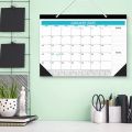 Practical Creative Wall Calendar Colorful 2024-2025 English Calendar Portable To Do List Calendar Planner Stationery Supplies. 