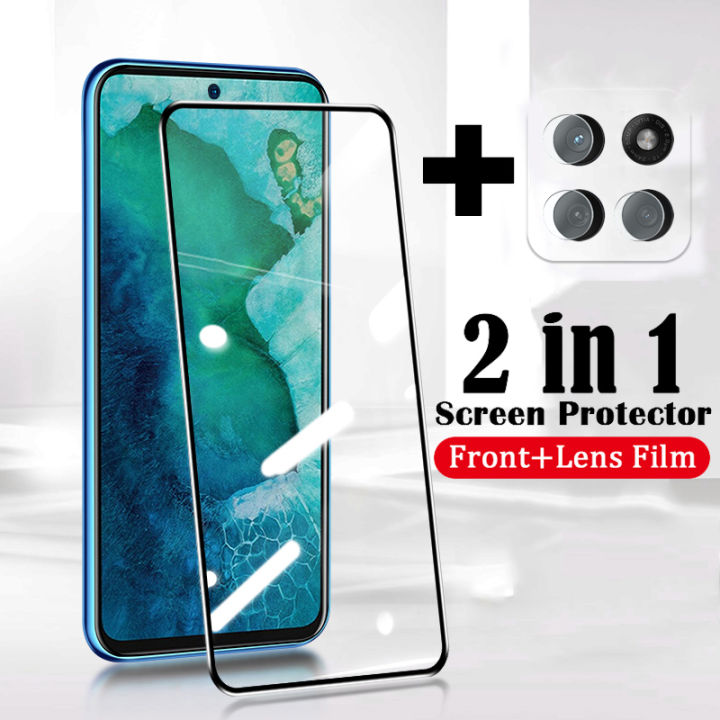 Linman For Moto Edge 60 Fusion Screen Tempered Glass Full Protector Film 【2025 Version】+ MOTO EDGE 60 FUSION Cover Lens Camera Glass Protector Glass Film