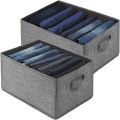 1Pcs Foldable Wardrobe Clothes Organizer for Jeans, Large Drawer Organizer for Folded Clothes. 