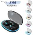 Sutuiying X55 Sleep Earbuds Bluetooth Wireless Headphones Earbuds Over-Ear Profesional Bluetooth Headphones Bass Noise Canceling Earbuds Hi-Fi Stereo. 