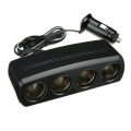 4 Way Cigarette Lighter Socket Splitter Adapter Blue Indicator Light For Tablet Smartphone GPS Charger Socket. 