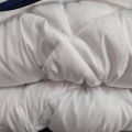 Tulip Soft Microfiber Quilt ( Sirak ) Plain White Blanket For Winter - 90"X 84" / 100"X 90" Fit For Queen / King Size Bed. 