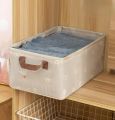 3Pcs Wardrobe Portable Clothes Organizing Storage Box | Storage Space Saver. 