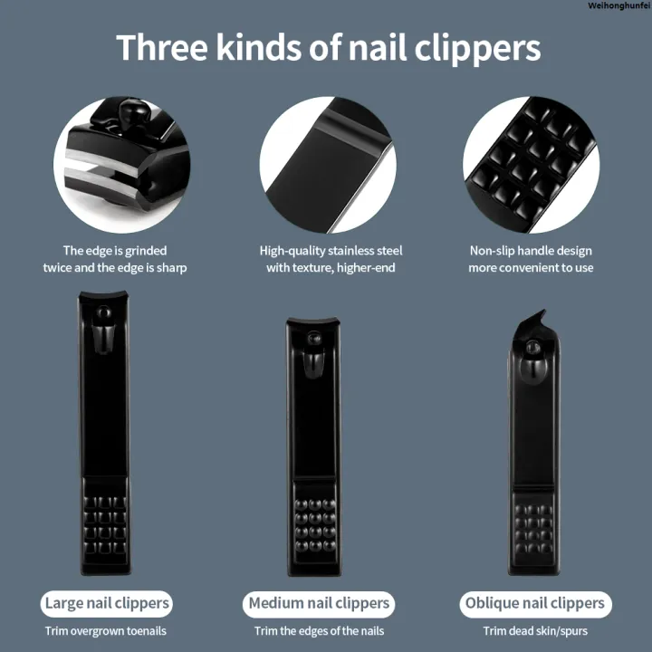 WeihonghunfeiSales%20promotion%20%E3%80%90New%20arrival%E3%80%917/10/16/18%20pcs%20Manicure%20Cutters%20Nail%20Clipper%20Set%20Household%20Stainless%20Steel%20Ear%20Spoon%20Nail%20Clippers%20Pedicure%20Nail%20Scissors%20Tool%20-%20Image%205