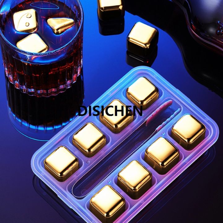 DISICHEN%20Reusable%20Stainless%20Steel%20Ice%20Cubes%20Quick-frozen%20Gold%20Metal%20Ice%20Pellets%20Cooling%20Stones%20Cooler%20for%20Drink%20Bar%20Tool%20-%20Image%202