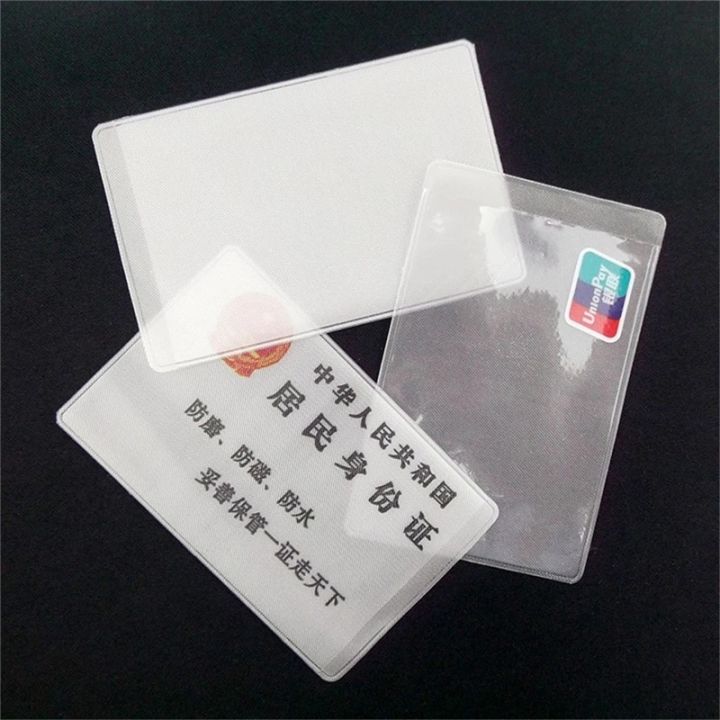 10pcs%20Waterproof%20Transparent%20Card%20Holder%20PVC%20Frosted%20Card%20Cover%20Business%20Credit%20ID%20Cards%20Card%20Protector%20Sleeves%20-%20Image%206