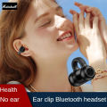 Single ear clip earmuff+】+COD uD83D uDD25 [Fast delivery uD83D uDD25 uD83D uDC4D wireless bluetooth 5.3 earphone TWS lightweight and compact earphone sports business game single earphone. 