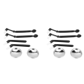 ARELENE 2X Coffee Machine Cleaning Set,Coffee Machine Brush Back Flush Insert Metal Blind Filter 58 mmfor Espresso Machine. 