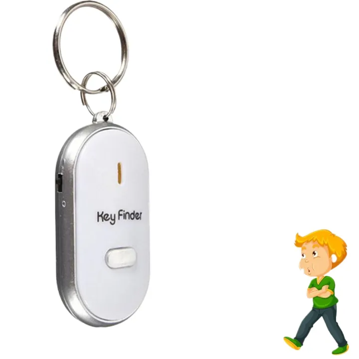 Sound Control Lost Key Locator Keychain LED Light Torch Mini Portable ...