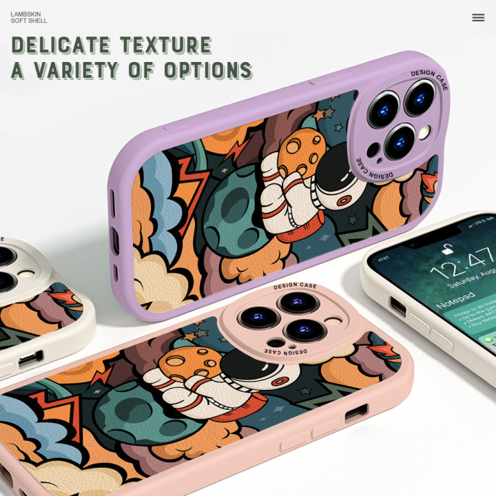 UCUC%20for%20Redmi%20K40%20/%20K40%20Pro%20/%20Xiaomi%20Poco%20F3%20/%20Mi%2011x%20Back%20Cover%20Star%20Moon%20Astronaut%20Soft%20PU%20Leather%20Phone%20Cases%20-%20Image%206