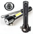 8800Mah Battery Multifunctional High Power Telescopic Rechargeable Torch With RGB LED Flashlight. 