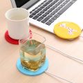 Electric Heated Coaster, Beverage Warmer, Silicone Warmer, Silicone Warmer, Cartoon Cup Warmer, Hot Drink Pad, Silicone Tea Coffee Warmer. 