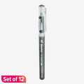 Hi- Master 0.7 MM Super Smooth Black Color  Ball Pen- 12 Pcs. 