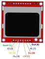 Nokia 5110 LCD Display Module – Red. 