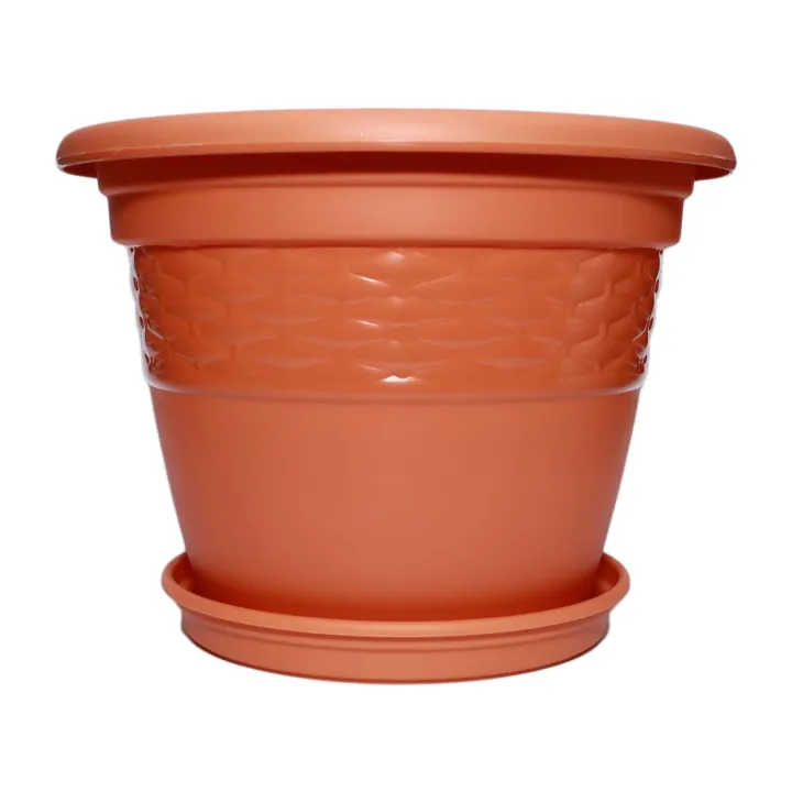 Bagmati%20Flower%20Pot%20(Gamala)%20With%20Plate%20(Set%20of%206)%2012%20Inch%20-%20Image%203