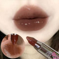 Cappuvini Silver Tube Matte Silk Smooth Crayon Lipstick Makeup 6 Colors Chocolate Brown Lipstick Stick Lip Gloss Korean Cosmetic. 