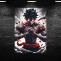 AI Made One Piece Luffy A4 Poster - Collectible Anime Artwork. 