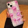 NEW Pink Jellyfish Oceanic Clear Phone Case For iPhone 16 15 14 Pro Max 13 12 Mini 11 XR XS X 7 8 Plus SE2 Transprent Silicone Cover. 