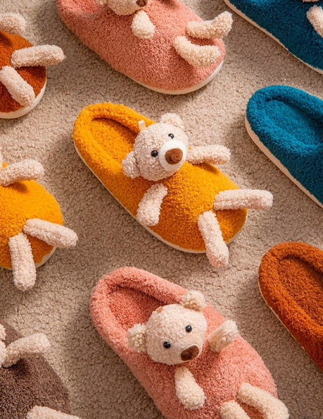 Teddy%20Bear%20Girls%20Slippers%20%E2%80%93%20Plush%20Memory%20Foam%20Winter%20House%20Shoes,%20Slip-On%20with%20Fluffy%20Fur%20-%20Image%206