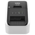 Brother QL-800 Monochrome Portable Wired Thermal Label Printer Max Print speed 40 ppm High Speed Professional Printer With USB 2.0 Print up to 62mm DK rolls width, Auto cut function. 