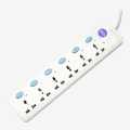 ABC+ Extension Cord Of  6 Power Socket With 3m Cable 116 2500W. 
