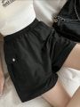 Women's Drawstring Waist Cargo Shorts Casual Loose Fit Cargo Pants Drawstring Waist Cargo Shorts. 