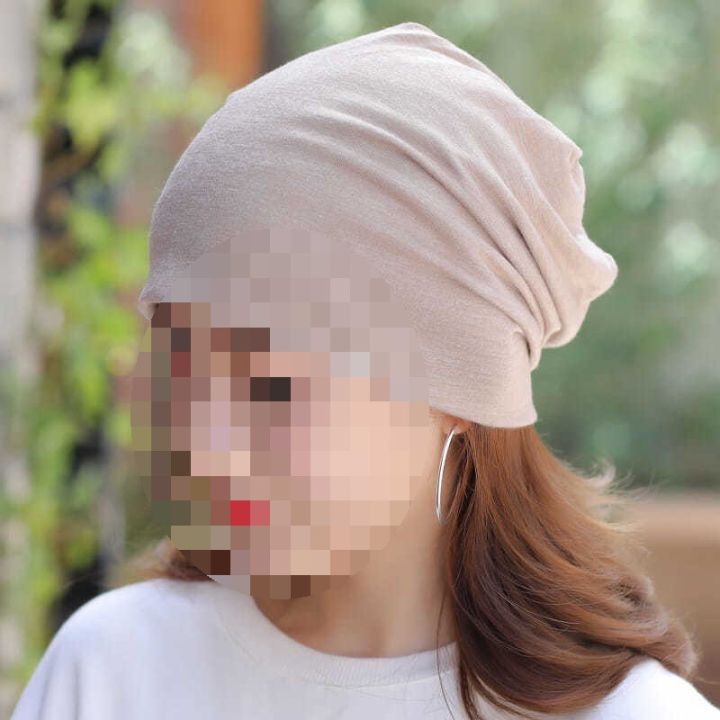 Toe%20hat%20nightcap%20women's%20summer%20thin%20solid%20color%20pile%20hat%20tide%20pure%20cotton%20maternity%20hat%20sleeping%20girl%20summer%20pregnant%20woman%20confinement%20hat%20-%20Image%208