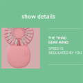 JAERBEE 2X Summer Portable Mini Fan Small Pocket Fan Cartoon Fan Hand-Held Fan for Outdoor Mini Electric Fan,Pink. 