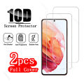 6IN1 Full Cover Glass for Samsung Galaxy S21 5G Fingerprint Unlock for Samsung S 21 6.2 Screen Protector Protective Camera Lens. 